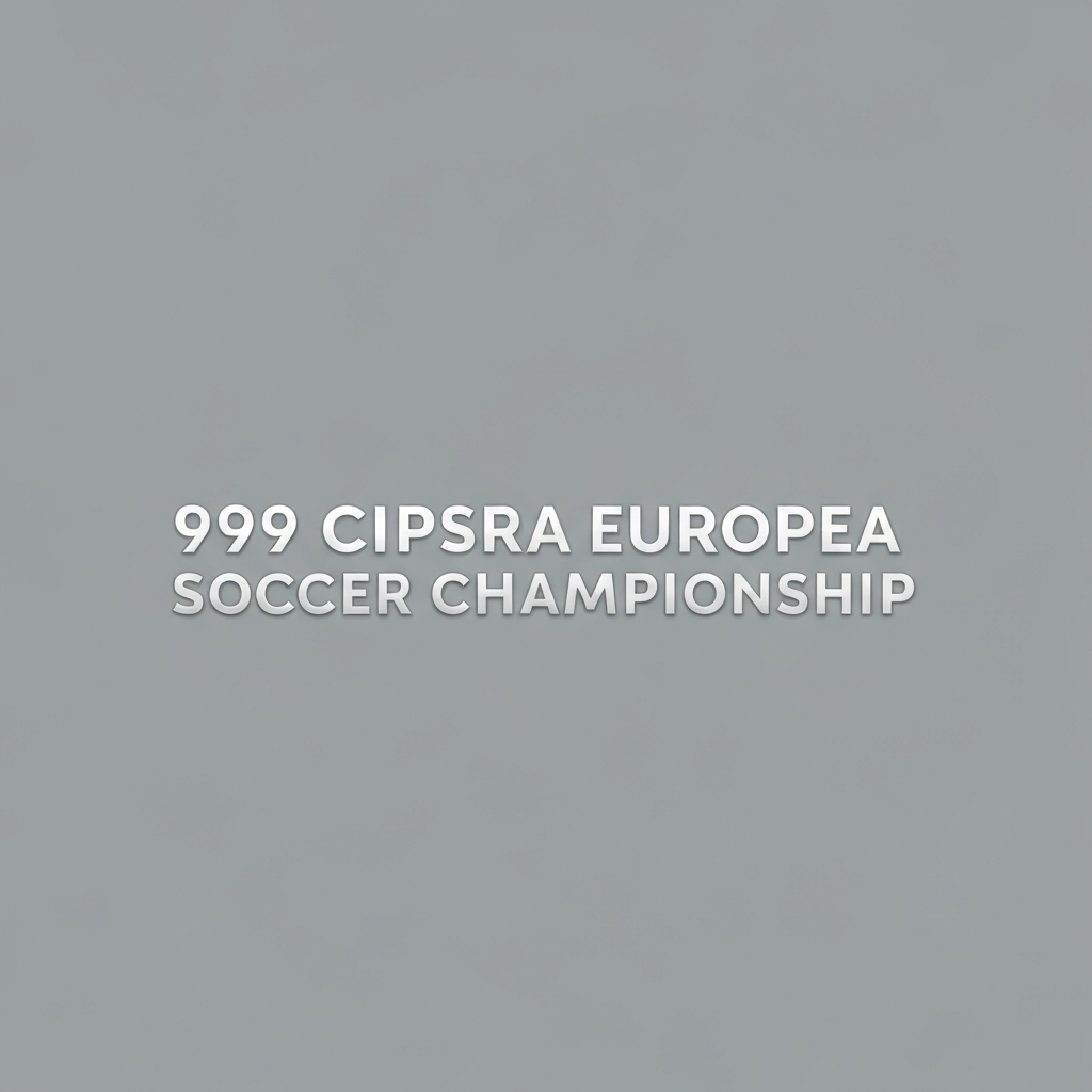 1999 cpisra european soccer championship