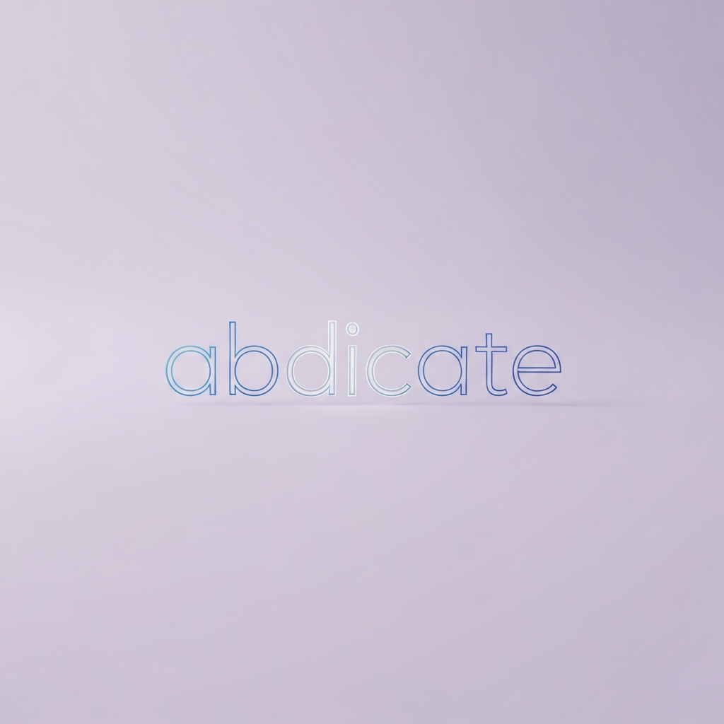 abdicate