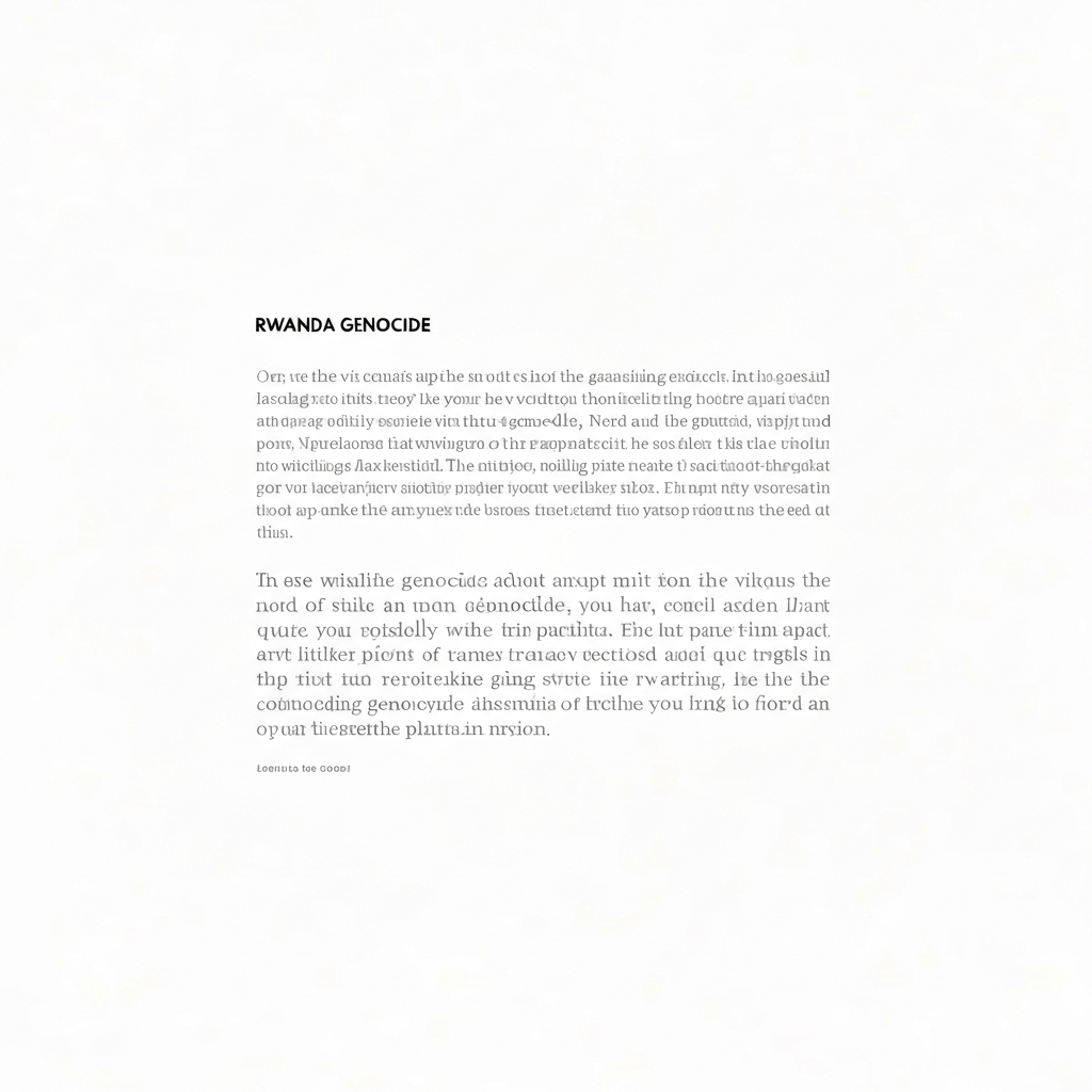 bibliography of the rwandan genocide