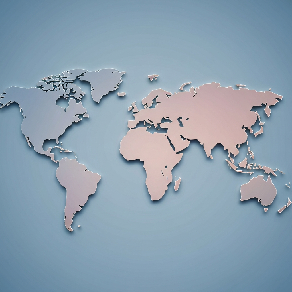 boundaries between the continents