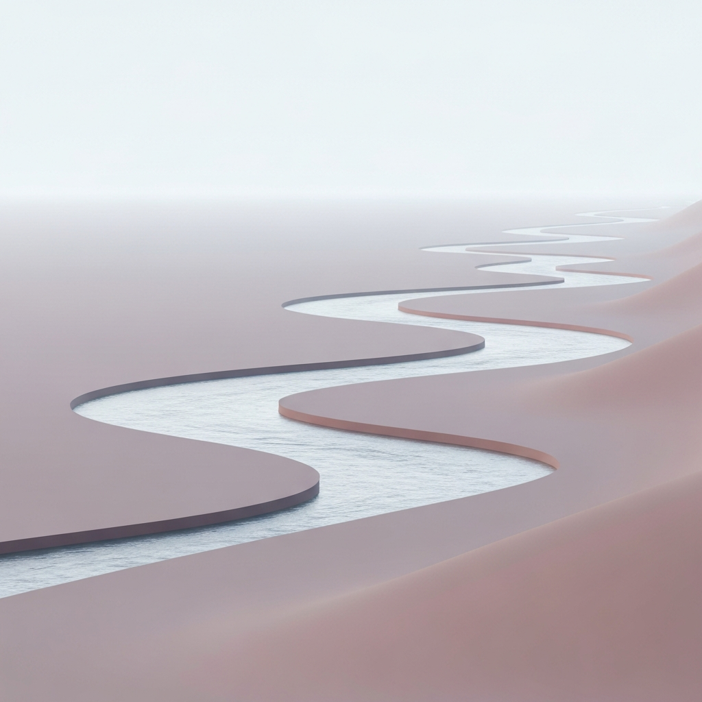 braided river Illustration