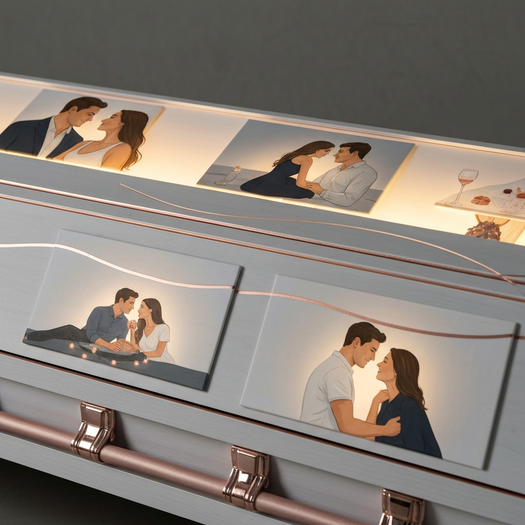casket with scenes of romances