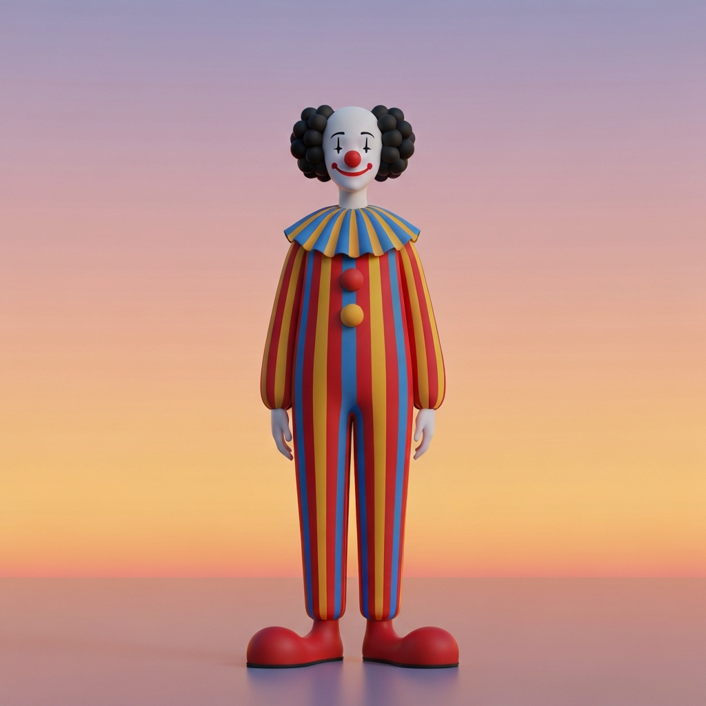 clown & sunset