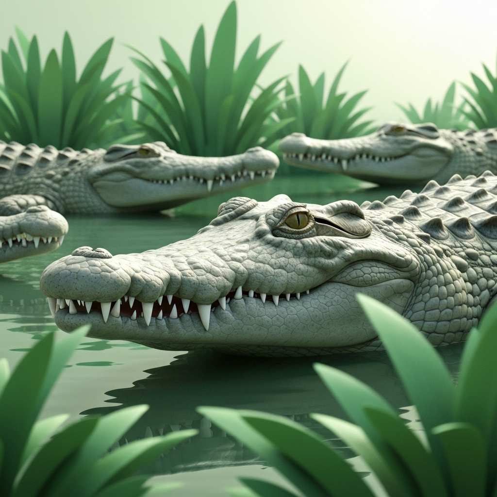 crocodiles Illustration