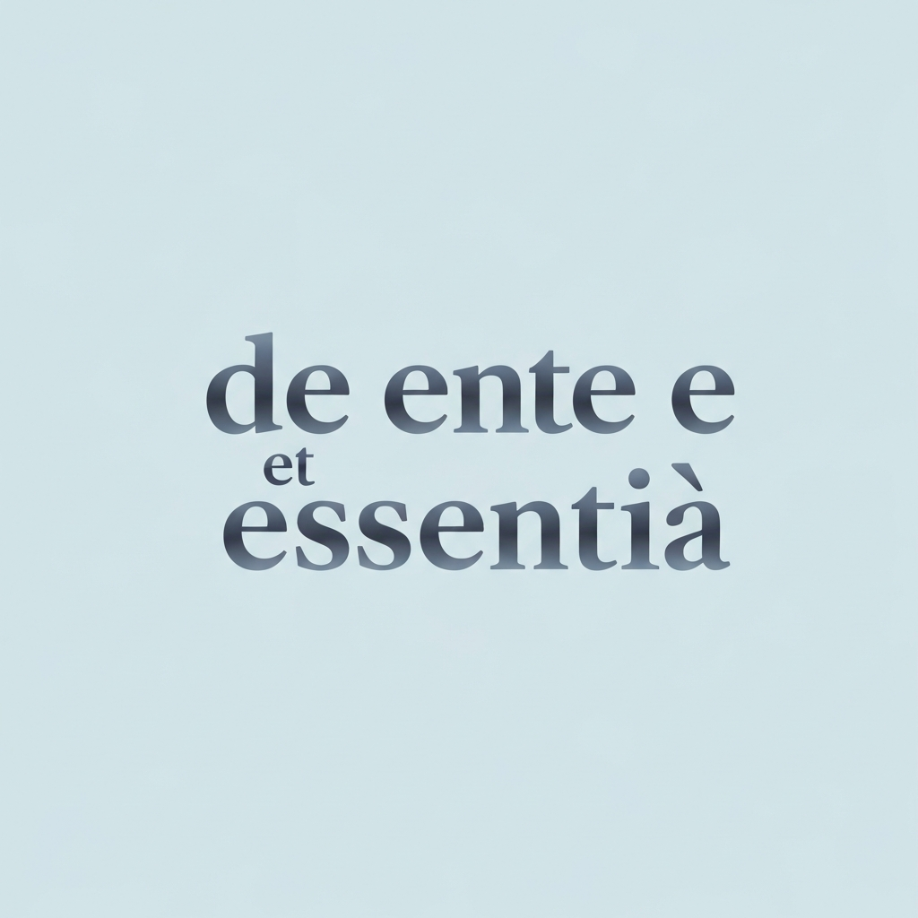 de ente et essentia