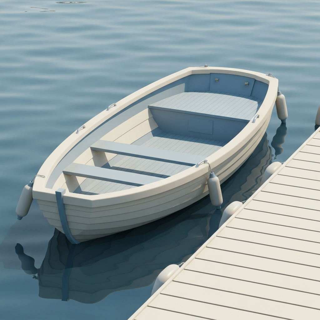down at the dinghy