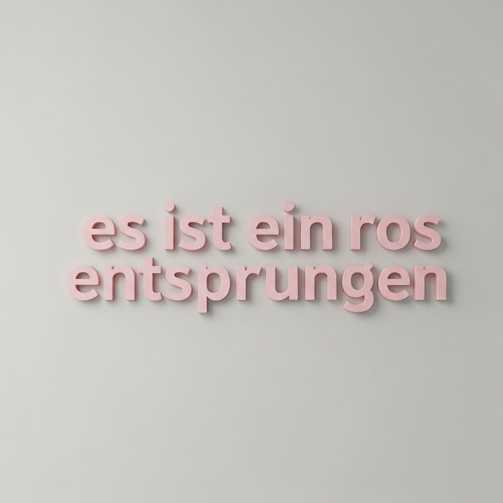 es ist ein ros entsprungen