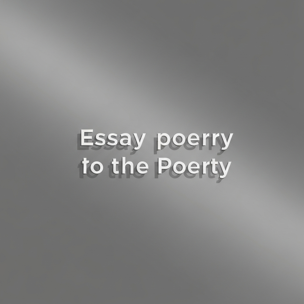 essay poetry