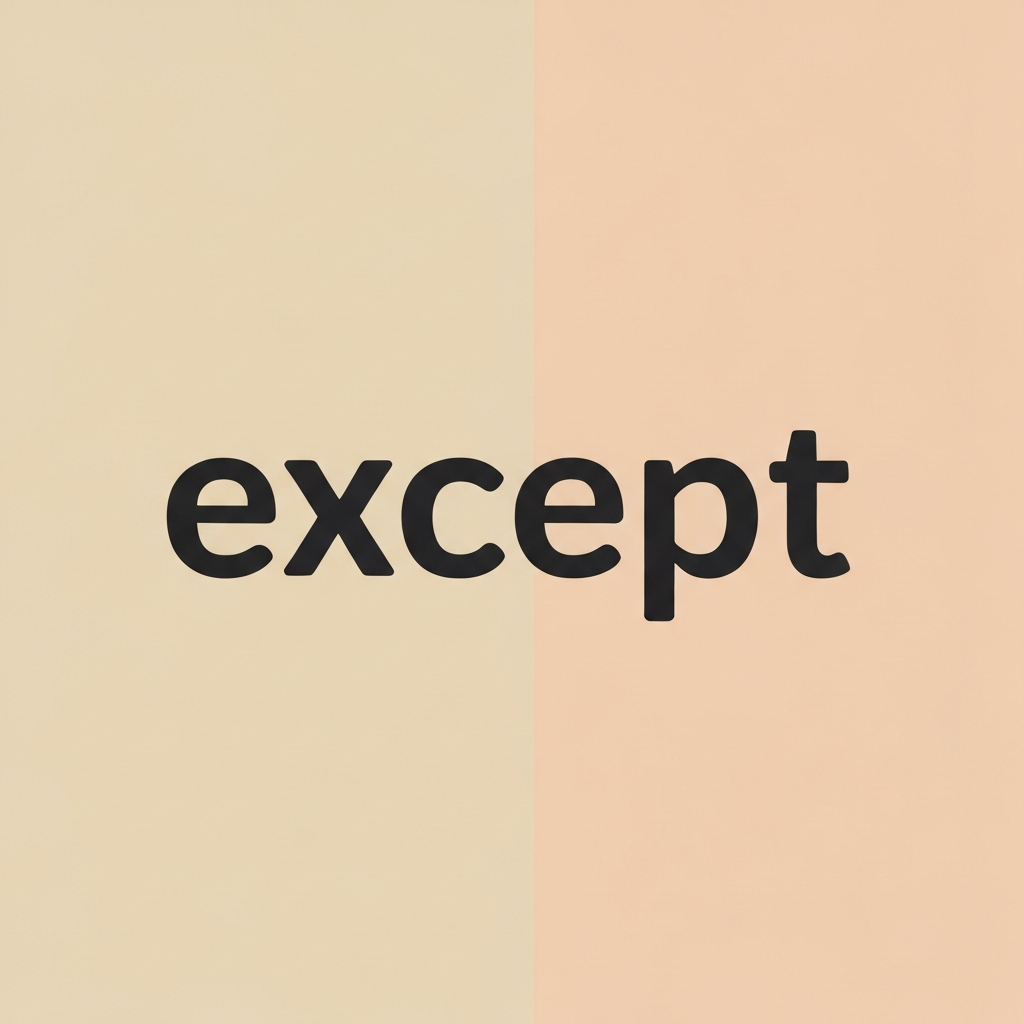 Except