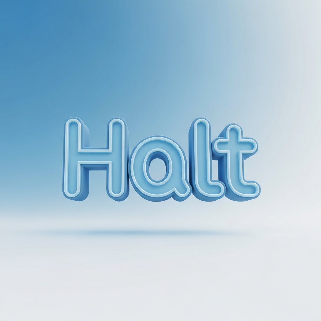 halt