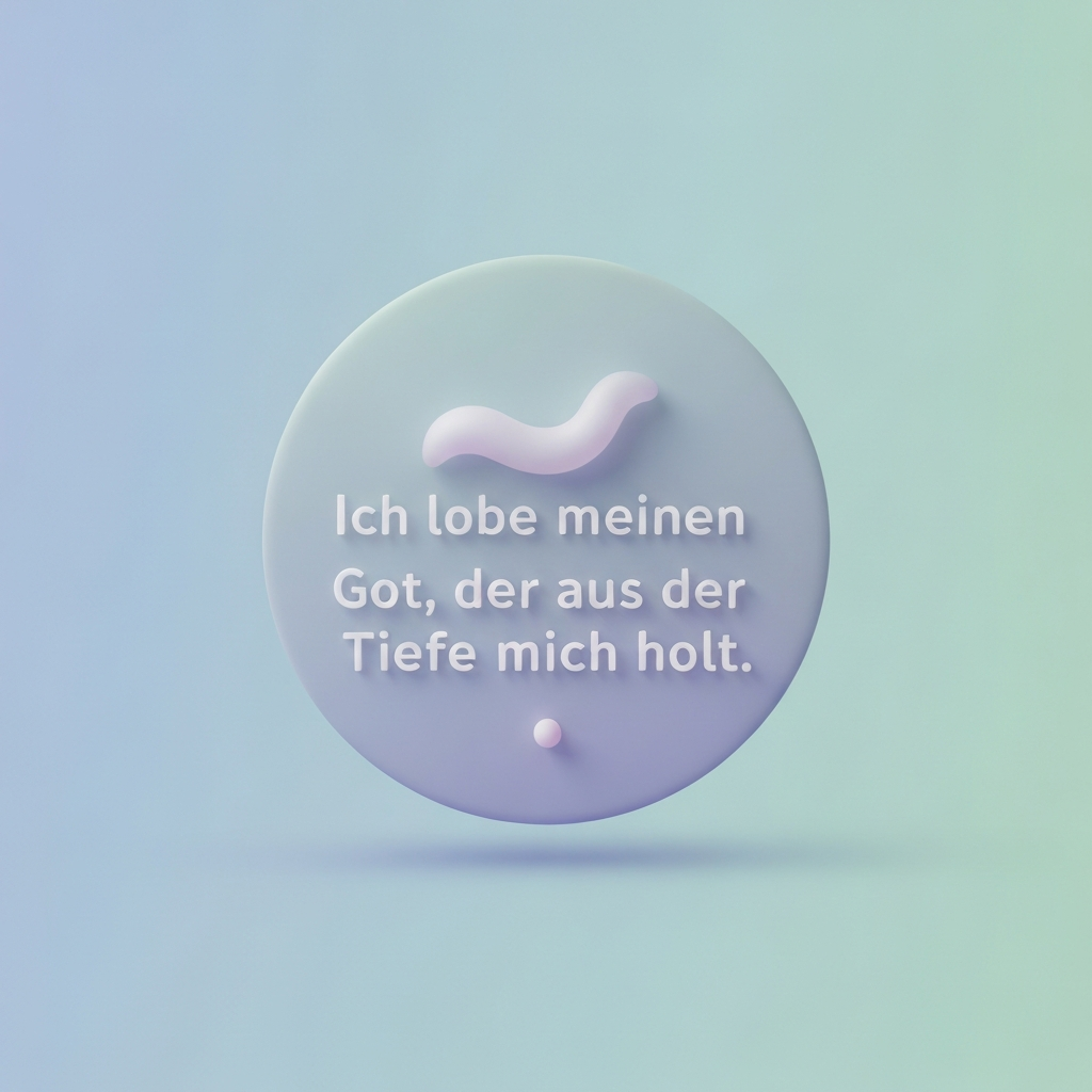 ich lobe meinen gott, der aus der tiefe mich holt
