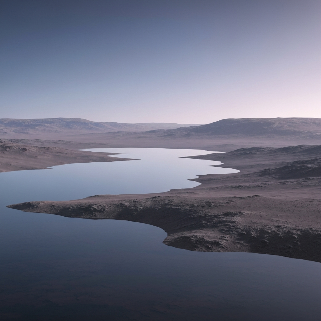 lakes on mars