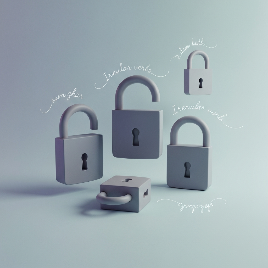 old locks and irregular verbs