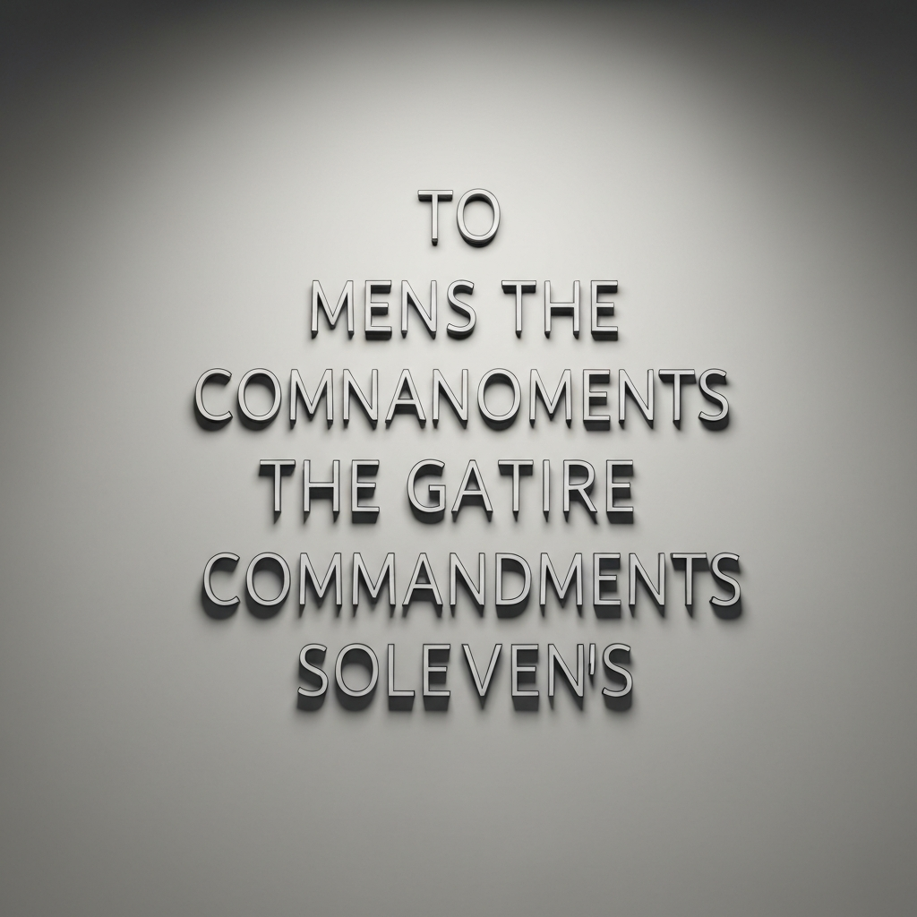 ten commandments