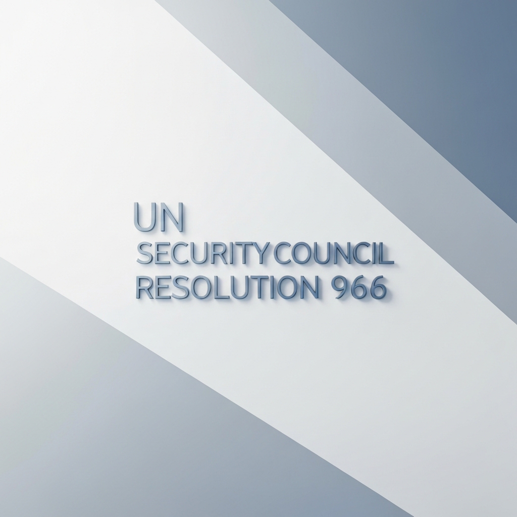 united nations security council resolution 966 Illustration